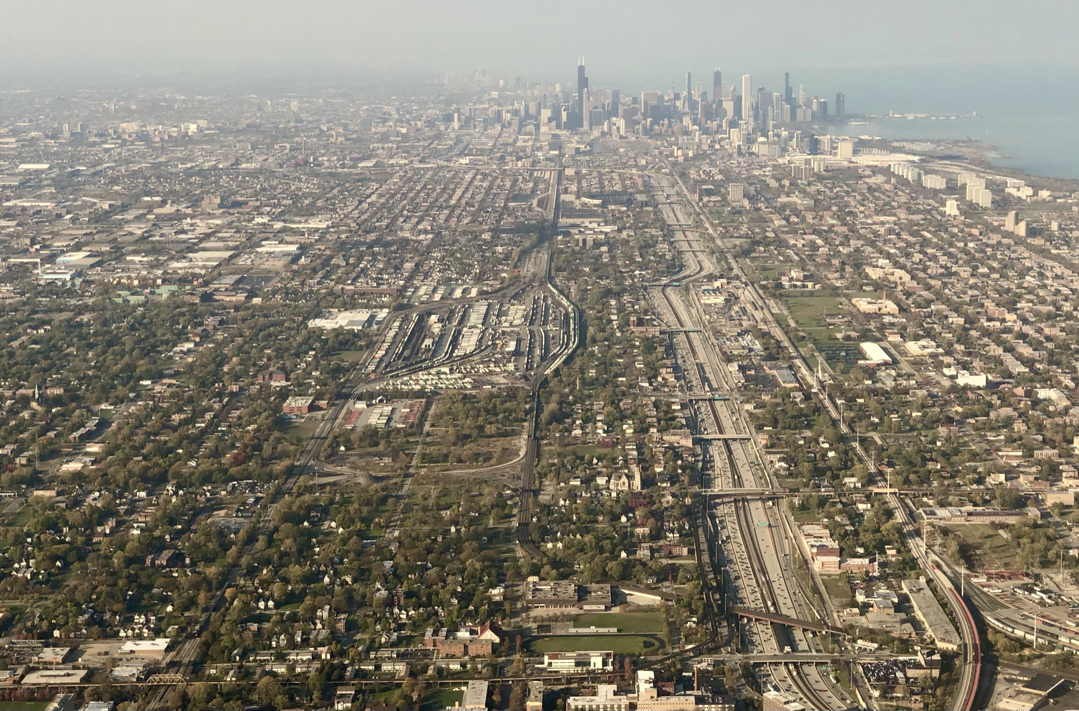 Aerial view of Chicago